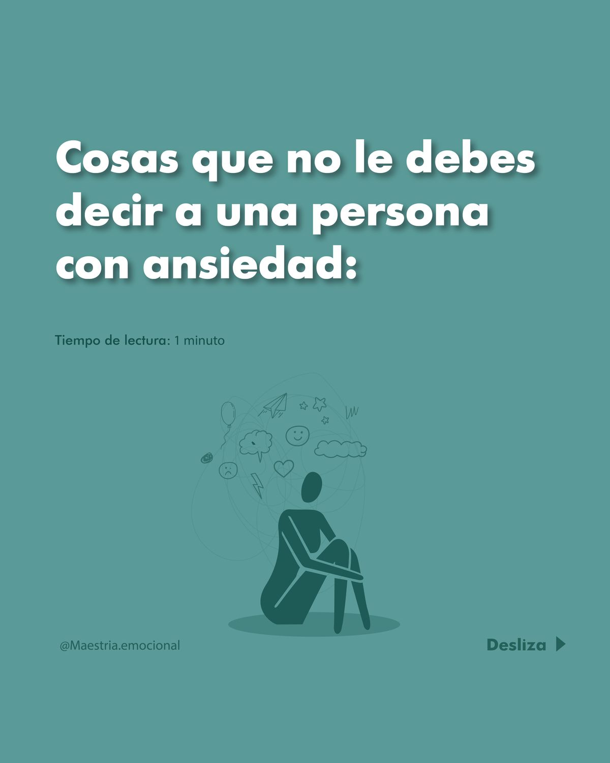 Cosas que no le debes decir a una persona con ansiedad: